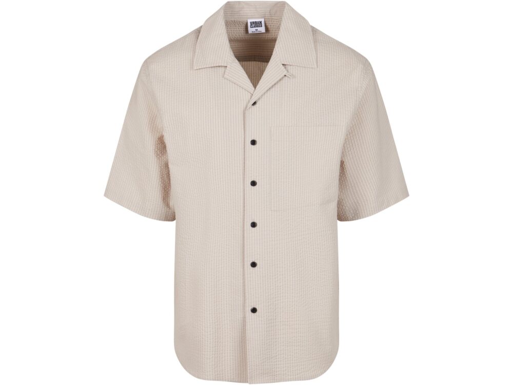 Relaxed Seersucker Short Sleeve Shirt - immagine 3